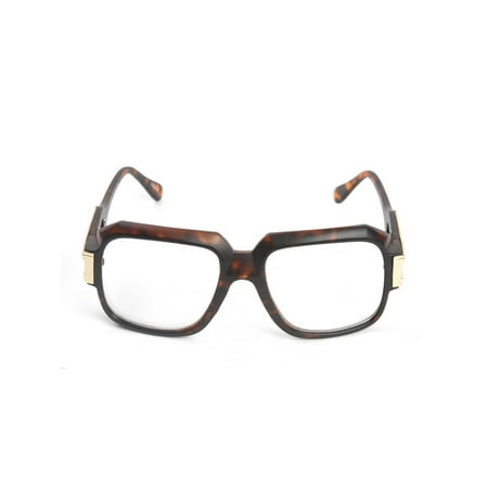 Large Frame Glasses - Gravity Shades Large Classic Retro Square Frame Hip Hop Clear Lens Glasses