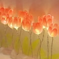 thumbnail image 2 of Marco de fotos Tulipán Luz ambiental Adornos Simulación Tulipán Luz Regalo Decoración para el hogar Kuymtek  Para estrenar, 2 of 5