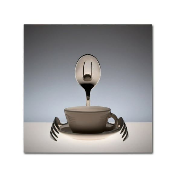 Trademark Fine Art Wieteke De Kogel Coffee Time Canvas Wall Art - 14x14