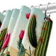 thumbnail image 5 of Cactus Waterproof Shower Curtain Set with Hook, Printed Bathroom Decoration - 3 Piece Curtain Set, 5 of 5