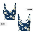 thumbnail image 6 of Uemuo Daisies Flowers Pattern Women's Sports Bra - High Impact Support, Breathable, and Comfortable Athletic Bra for Running, Yoga, and Workouts, 6 of 9