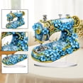 thumbnail image 3 of Máquina de coser de flores con forma especial de doble cara, pintura de diamante, decoración de escritorio, 3 of 9