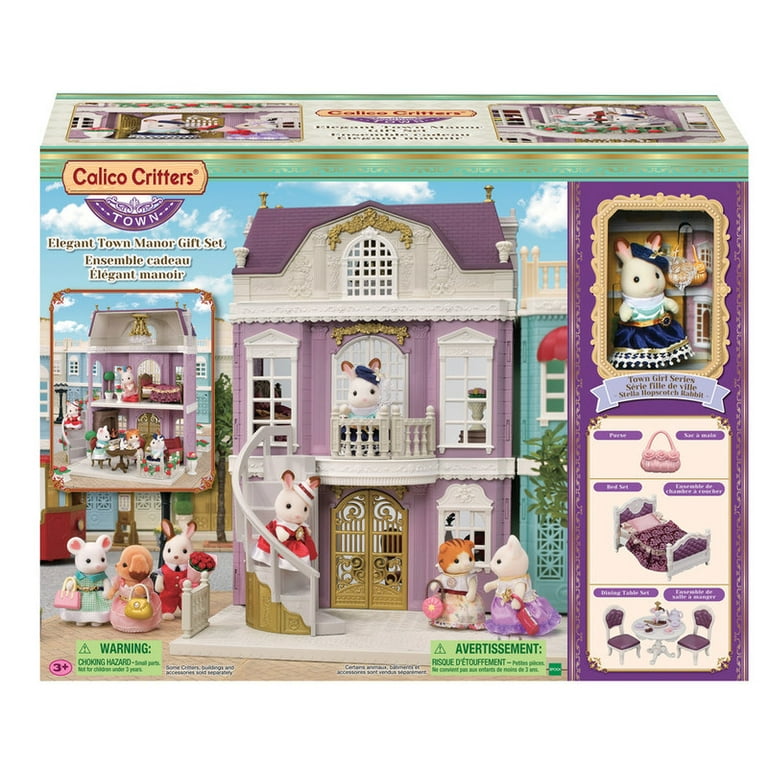 Calico Critters Town Series Elegant Town Manor Gift Set, Dollhouse