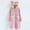 Pink#1, variant on Cute Bear Ear Hooded Bathrobe for Women 2024 Fashion Warm Fleece Bath Robes Casual Long Sleepwear with Pockets for Fall Winter