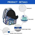 thumbnail image 2 of Cheetah Print School Backpack Classic Leopard Spots, Glitter Texture, Cute Animal Design Travel Bag for Students, 2 of 6