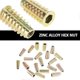 thumbnail image 2 of Lot de 20 écrous hexagonaux filetés M6 x 25 mm en alliage de zinc pour meubles, pour insert en bois, 2 of 4