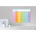 thumbnail image 5 of C.R. Gibson CDC-24047 Undated Monthly Desk Calendar Pad for Planning, 12 Sheets, 17'' W x 22'' H, Rainbow, 5 of 5