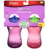 Playtex Baby Anytime Twist 'n Click 9 Ounce Spout Cup, (Colors May Vary) 4 Count