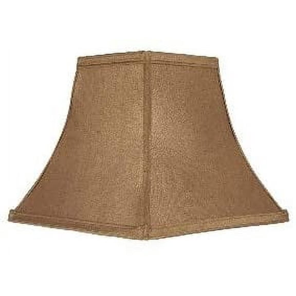 Bronze 10 Inch Square Bell Washer Lampshade Replacement with Matching Harp and Finial