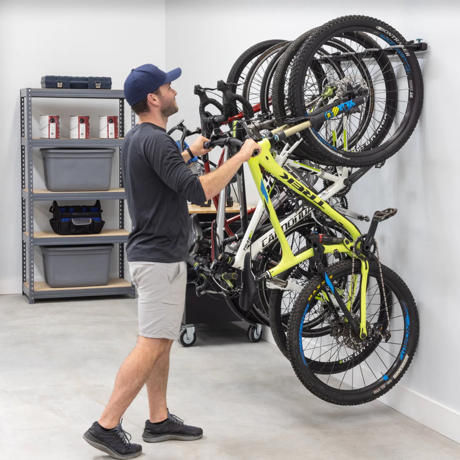 Teal Triangle G-Bike | Holds 5 Bikes | Adjustable Spacing