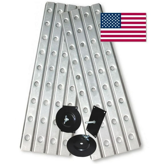 U.S. made HD SAND TRACKS - ALUMINUM 12 inch X 48 inch (Pair) with Mounting Brackets (OFF-ROAD RECOVERY)