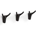 thumbnail image 1 of Juego de 3 ganchos de pared adhesivos NQ color negro, 1 of 1