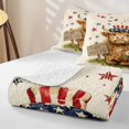 thumbnail image 4 of Manfei Kawaii Highland Cattle Bed Spread Queen,Cute Stars Floral Queen Coverlet Set,Brown Red,3pcs, 4 of 7