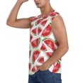 thumbnail image 3 of Kdxio Hand Drawn Watermelon for Men's Muscle T-shirt,Sleeveless for Workout Running Athletic Gym Lounge Casual, 3 of 7