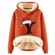 thumbnail image 1 of WILLBEST Sudadera para Mujer con Estampado de Letras Navideñas, de Lana Gruesa, Cálida para El Invierno Sudadera de Moda XXXX-Grande, 1 of 4