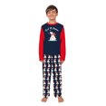 thumbnail image 4 of Let It Snow Polar Bear Matching Family Christmas Pajamas With Dog, Holiday PJs, Plus Sizes, With Pockets, 4 of 7