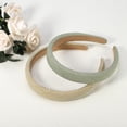 thumbnail image 7 of Unique Bargains 2 Pcs Pastoral Stripe Headbands Fashion Anti Slip Hair Accessories for Women Green Beige 0.87" Wide, 7 of 7
