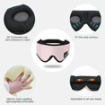 thumbnail image 4 of Máscaras para dormir, auriculares 3D para dormir, antifaz Bluetooth para dormir, hombres, mujeres, música, antifaz para dormir con los ojos vendados BANYUO Hogar, 4 of 5