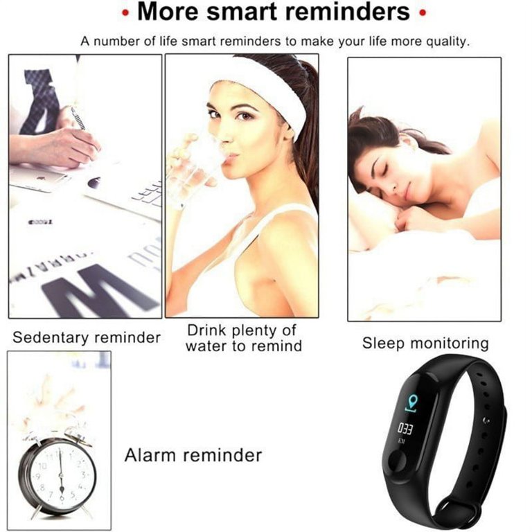 M3c 0.96 inch ip68 waterproof bluetooth 4.0 smart fitness bracelet smartwatch online