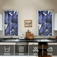 thumbnail image 2 of Beach Vacation Style Tier Curtains Set of 2 27.5Wx39L Inch Palm Inspired Retro Botanical Design for Small Windows, 2 of 4