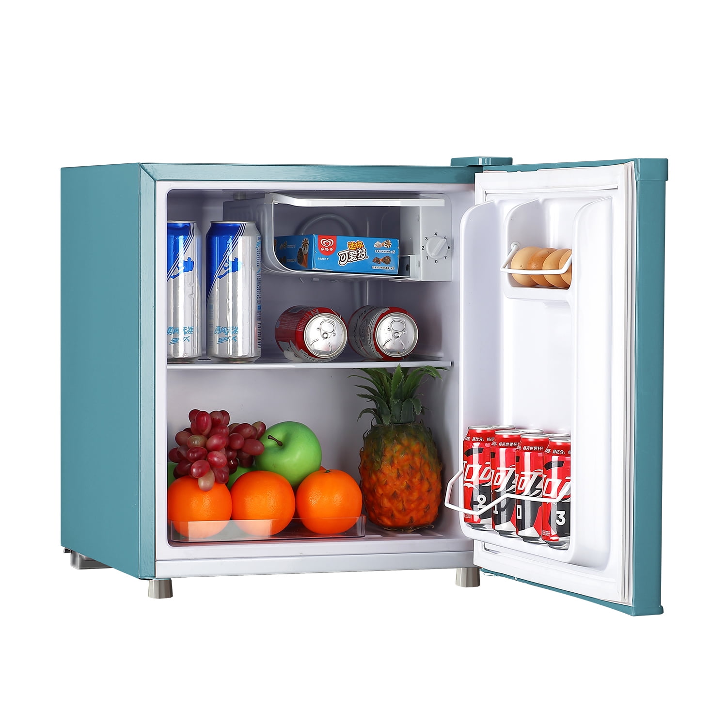 Kepooman 1 7cu ft compact refrigerator classic retro refrigerator 