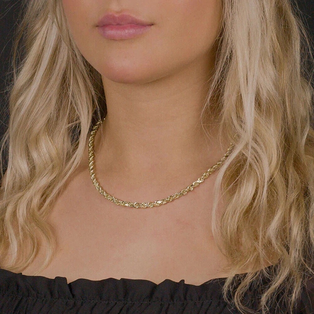 Krfy Dainty 14K Gold Plated Figaro Chain Necklace - 925 Sterling Silver Clasp, 18" + 2" Extender