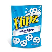 Flipz Pretzels Chocolate Covered White Fudge Stand Up Pouch, 7.5 oz - Case of 8