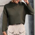 thumbnail image 4 of ShomPort Women's Fall Round Neck Long Sleeve Ribbed Knit Casual Comfy Pullover Sweater Jumper Top, 4 of 9