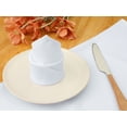 thumbnail image 4 of REGALWOVEN Polyester Napkins 6 Pack Cloth Napkins for Wedding Party Restaurant Dinner Parties White 18"x18", 4 of 6