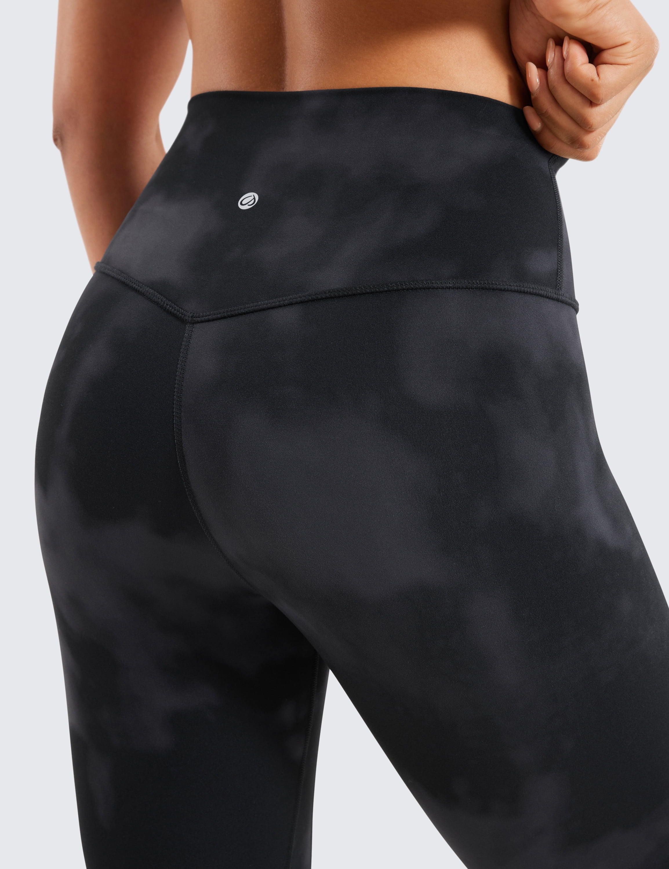 CRZ YOGA Womens Brushed Naked Feeling Workout Leggings 25 Inches High Waist