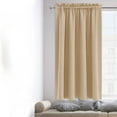 thumbnail image 5 of Xuniizn Blackout Curtains for Bedroom Thermal Insulated - 100%Polyester Black Out Curtains 2 Panels Set Room Darkening Window Curtains for Living Room, Beige, 5 of 5