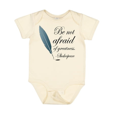 

Inktastic Shakespeare Be Not Afraid of Greatness Gift Baby Girl Bodysuit