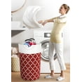 thumbnail image 2 of Large Laundry Hamper With Long Reinforced Handles, Collapsible Freestanding Clothes Hamper, Basket for Bedroom Bathroom Storage Containers for Home, 2 of 6