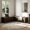 Brown and Black, variant on L Shape Kitchen Breakfast Nook Bench, Kitchen Corner Nook Bench Seating with Hidden Storage, Corner Dining Seat for Entryway, Black and Brown, 63”D x 63”W x 17.7”H