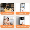 thumbnail image 2 of Smart Video Ring Doorbell Home Intercom, Smart Wireless Remote Video Doorbell, High-definition Night Vision Wifi Charging Anti-theft Doorbell, 2 of 5