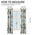 thumbnail image 2 of Floral Colorful Flower 2 Panel Curtain Set, Watercolor Painting Window Treatment Living Room Bedroom Decor, 2 of 5