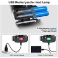 thumbnail image 3 of LED Head Torch,USB Rechargeable COB Single Head Headlamp,IP64 Waterproof 3 Modes 800 Lumen Headlight, 3 of 4
