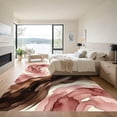 thumbnail image 3 of ODIKA 4'x6' Machine Washable Non-Slip Area Rug, Abstract Blush Pink High Traffic Rug, Beige, 1184374, 3 of 7