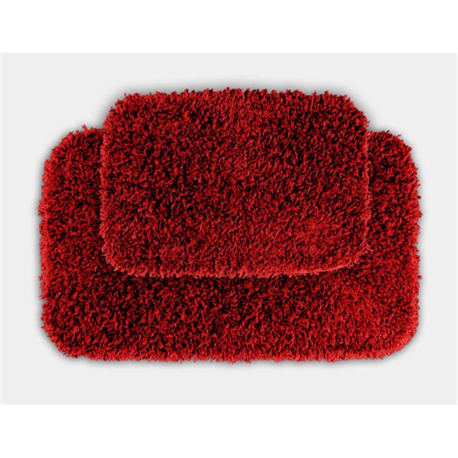 Garland Rug BEN2pc04 Jazz Shaggy Washable Nylon Bathroom 2 Piece Rug