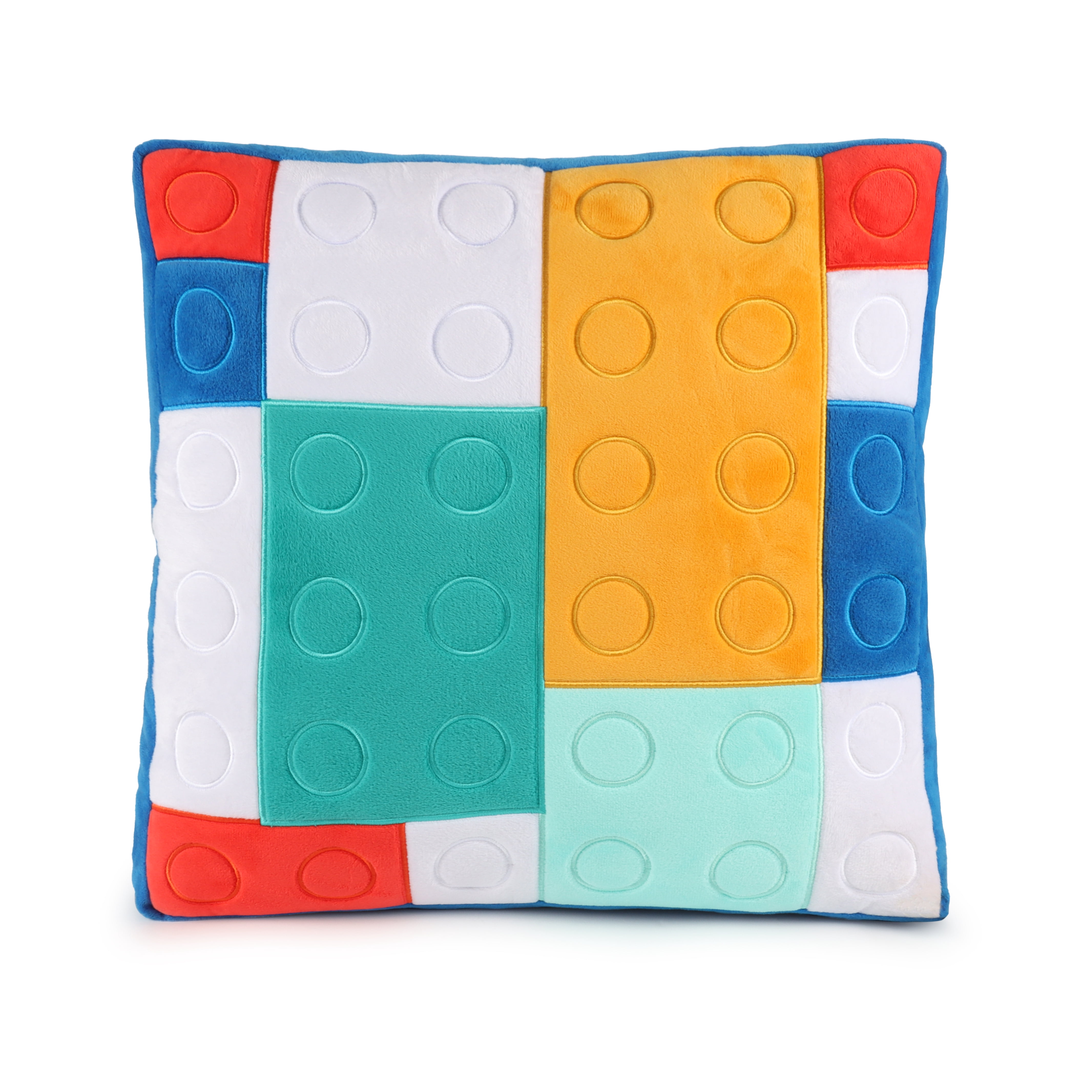 LEGO® Rainbow of Bricks, Kids Decorative Pillow, 16" x 16"