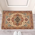 thumbnail image 2 of Bohemian Farmhouse Orange Vintage Welcome Doormat for Indoor/Outdoor Entrance Bohemian Farmhouse Orange Vintage Decoration Door Mat Kitchen Door Mat Bedroom Doormat 17x30 Inch, 2 of 6