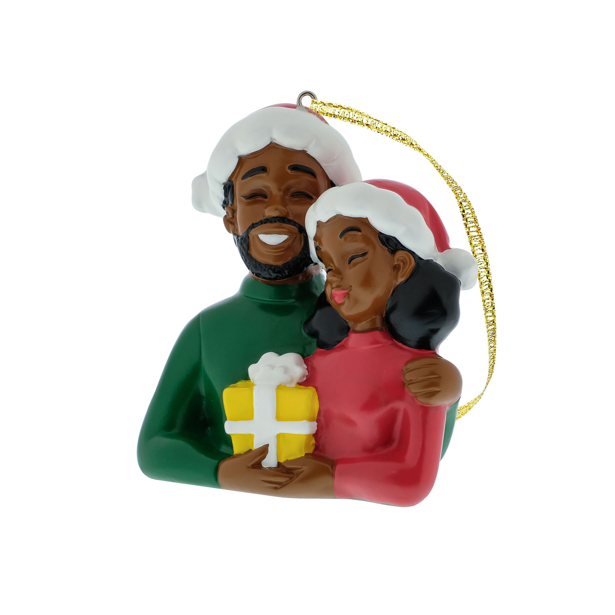 Black Paper Party, Noel and Stacy Figurine Christmas Ornament, 3 inches Tall, Resin, Multi-Color