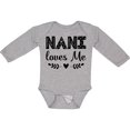 thumbnail image 3 of Inktastic Nani Loves Me Baby Clothes Girls Long Sleeve Baby Bodysuit, 3 of 5