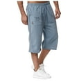 thumbnail image 1 of Wyzesi Cargo Pants for Men Slim Fit Work Jogging In Spring and Summer Relaxing and Relaxing Beach Vacation Nine Point Sweatpants Male Christmas Clothes, 1 of 4