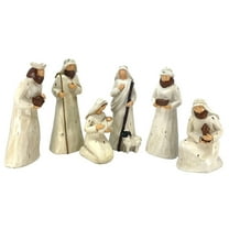 Gerson 2650130 Resin Nativity Figurines, Set of 6