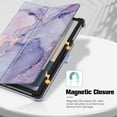 thumbnail image 3 of Fintie Case for Onn. 10.1" Tablet (2024 Model) - Premium PU Leather Folio Cover for 10.1-inch Tablet, Lilac Marble, 3 of 8