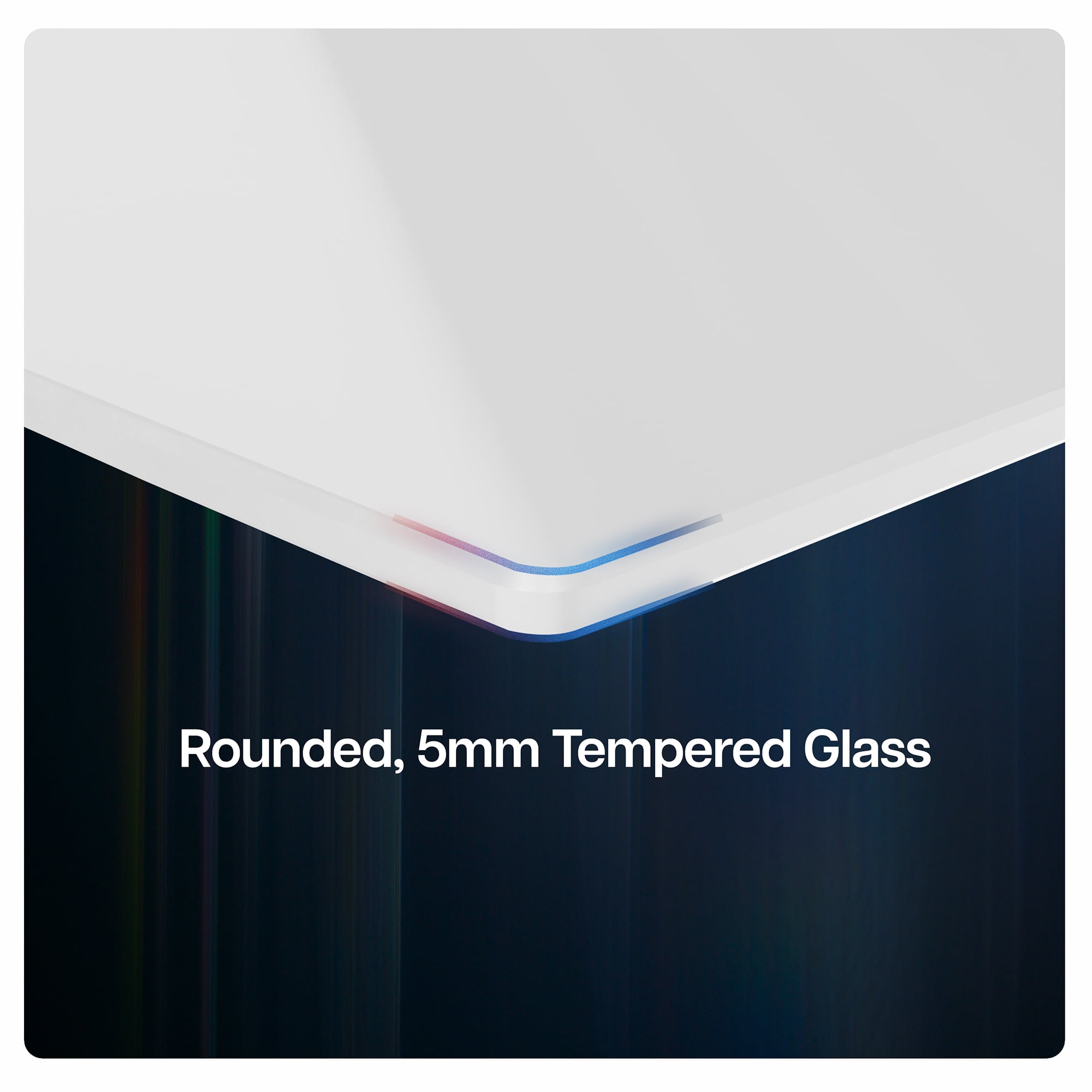 VIVO White Floating Wall Mount Tempered Glass Shelf for DVD Player, Game System
