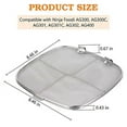 thumbnail image 2 of WOVTE Stainless Steel Splatter Shield for Ninja Foodi AG301, Air Fryer Accessories Replacement Parts for Ninja Foodi 5-in-1 Indoor Grill AG300, AG300C,AG301C, AG302, 2 of 7