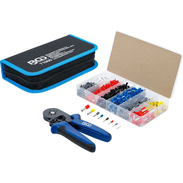 KIT PINZA CRIMPADORA / PONCHADORA CON TERMINALES | BGS 71000