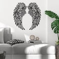 thumbnail image 3 of Harpi Wall Decals Clearance 1 Pair Angel Decorative Sticker - Metal Feather for Wall Decor, Birthday Celebration, Party Site, Bedroom, Living Room, Classroom - Perfect for Girl, 3 of 8